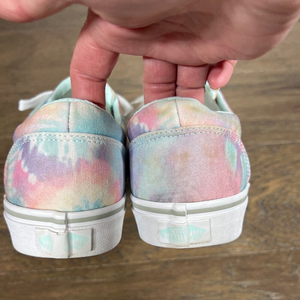 VANS Doheny Tie Dye Sneakers Blue White Pink Women's Size 8 #721356 EUC - Picture 3 of 9